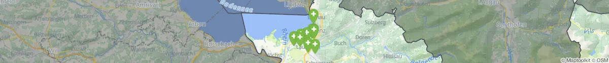Map view for Pharmacies emergency services nearby Bregenz (Bregenz, Vorarlberg)